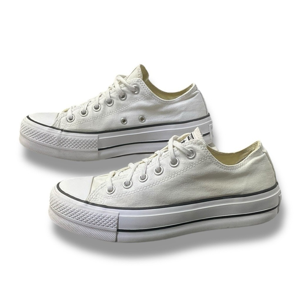 Converse Chuck Taylor All Star Lft Ox White Platform Sneakers 560251C Womens 8.5